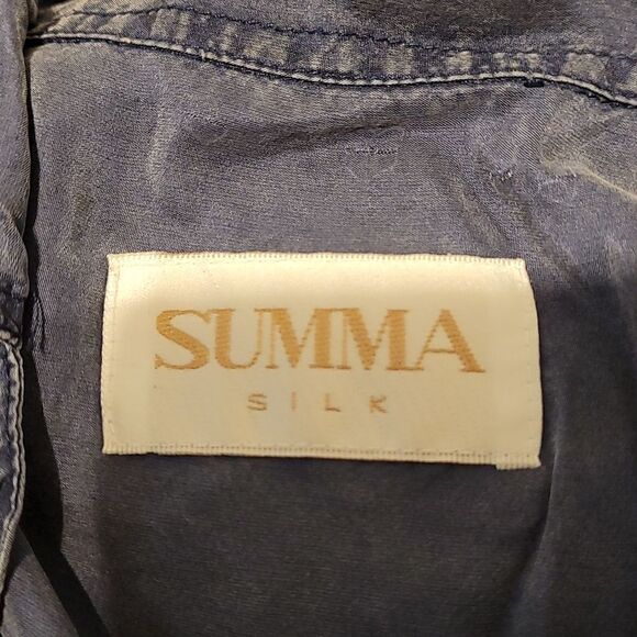 Summa silk men's short sleeve button up shirt - Picture 3 of 5